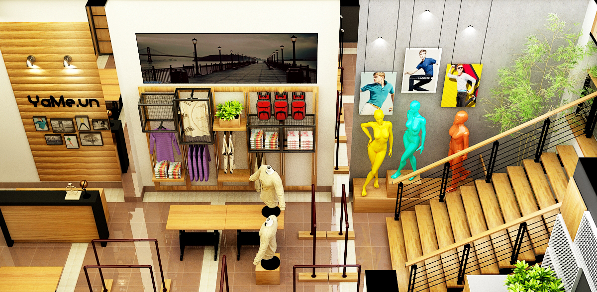 Thiết kế nội thất 3D Fashion Showroom SV Bảo Trâm