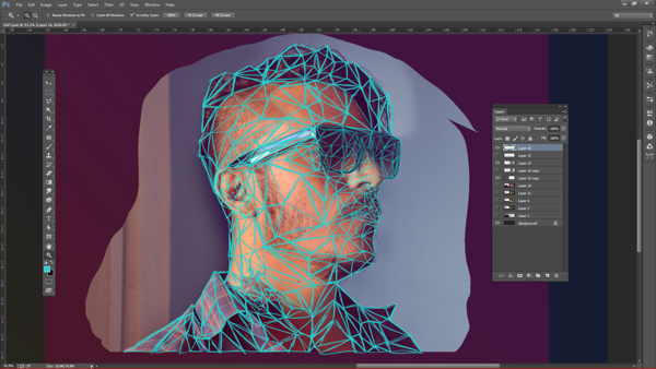Hướng dẫn Low Poly Illustrations in Photoshop