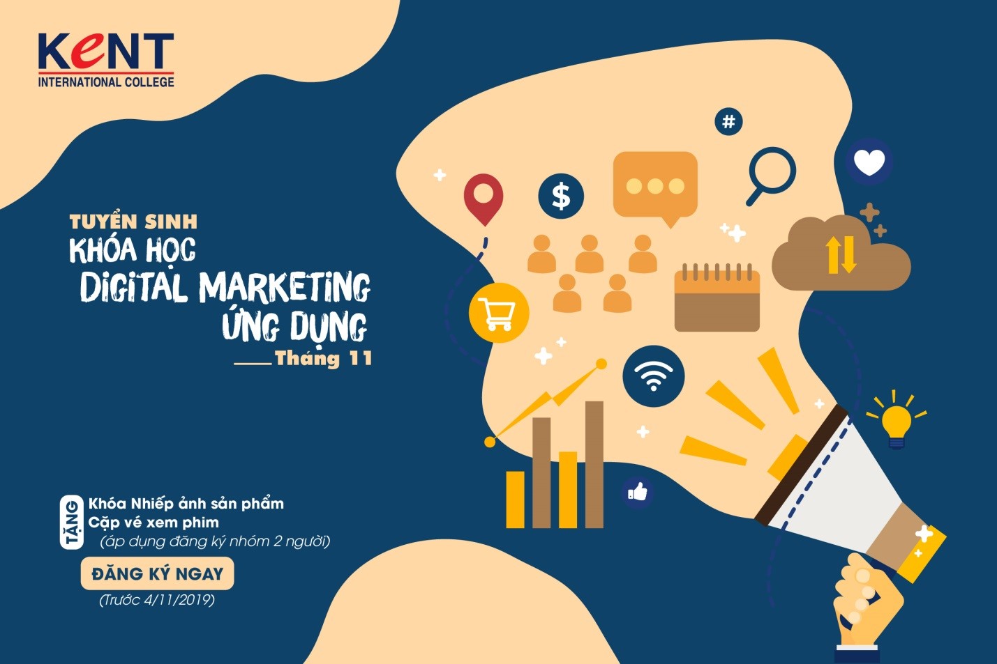 [ TUYỂN SINH THÁNG 11 ] KHÓA DIGITAL MARKETING ỨNG DỤNG – NẮM VỮNG TRỌN BỘ CÔNG CỤ