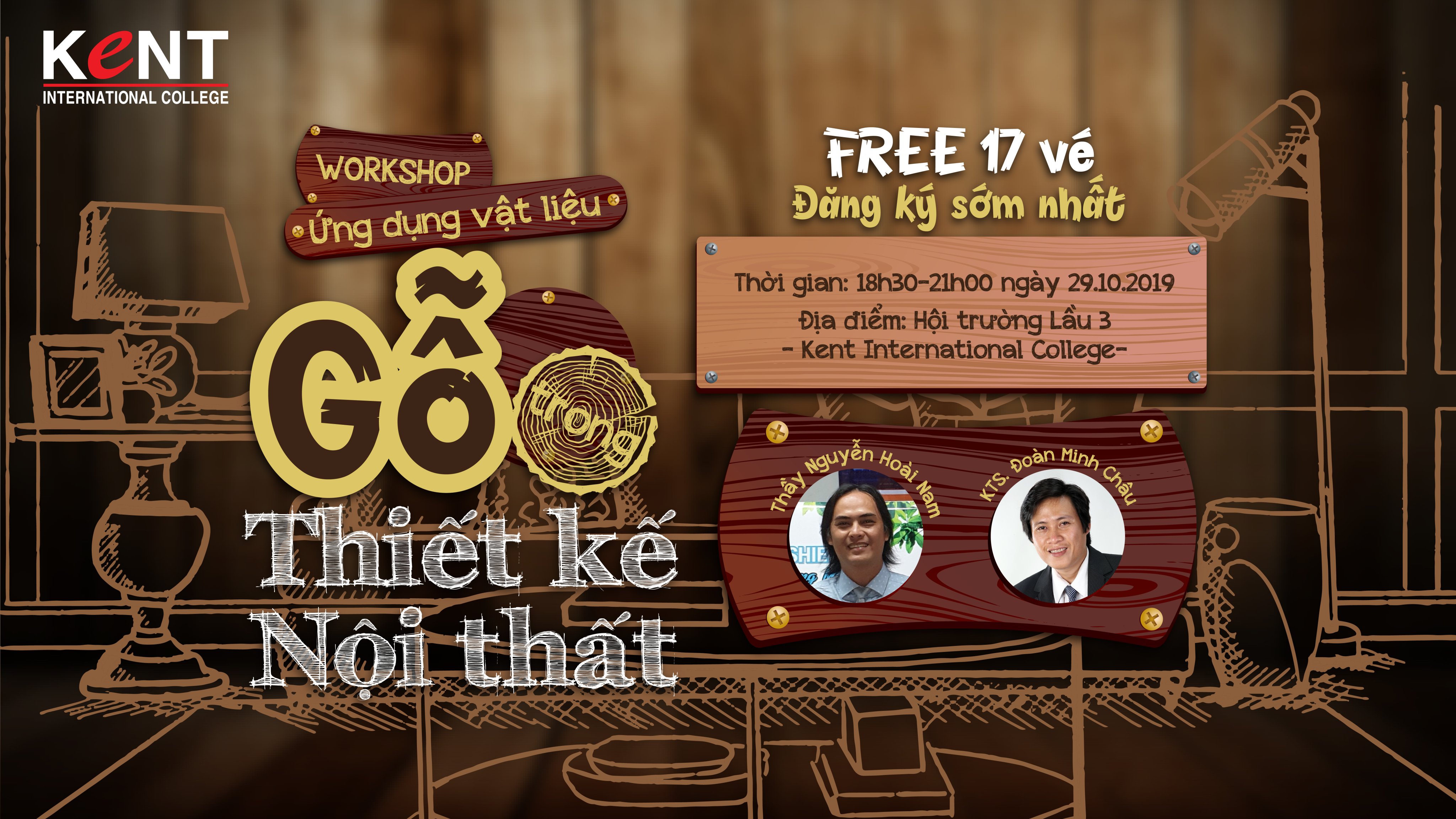 Kent tổ chức Workshop - “Ứng dụng vật liệu Gỗ” thu hút đông đảo dân thiết kế nội thất tham gia.