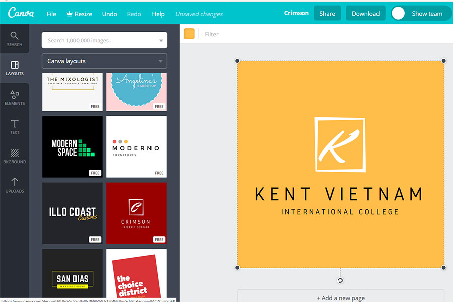 6 công cụ thiết kế logo Online miễn phí - Trung tâm Đào tạo Quốc ...